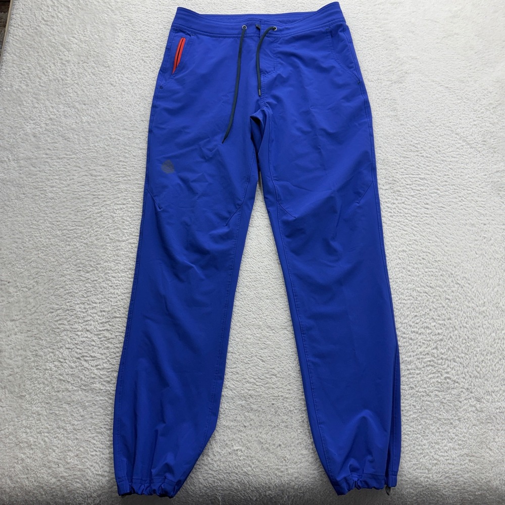 Stio Mens Rivet Jogger Pants Blue Size 30 Technical Hiking Outdoor Stretch Cuffs
